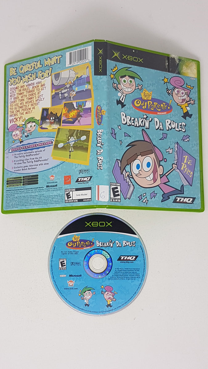 Fairly Odd Parents - Breakin' Da Rules - Microsoft Xbox – Respawnandreplay