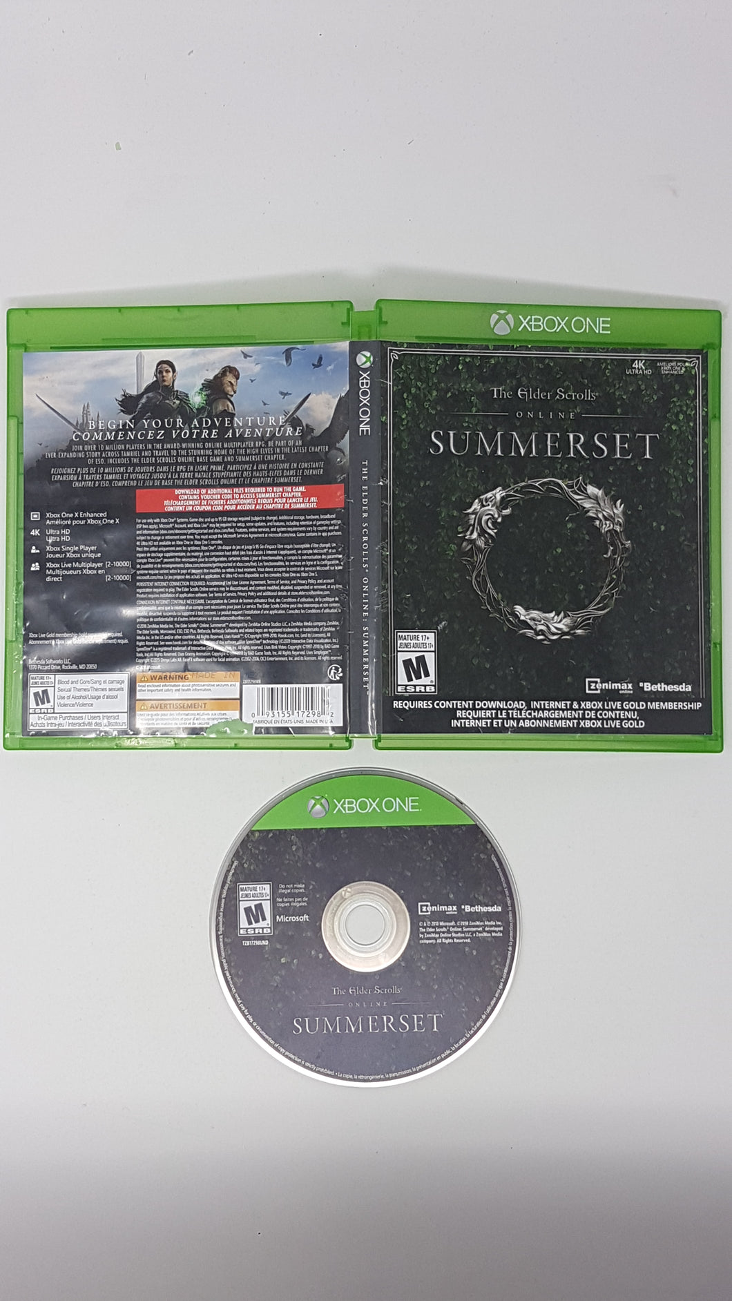 Elder Scrolls Online - Summerset - Microsoft Xbox One