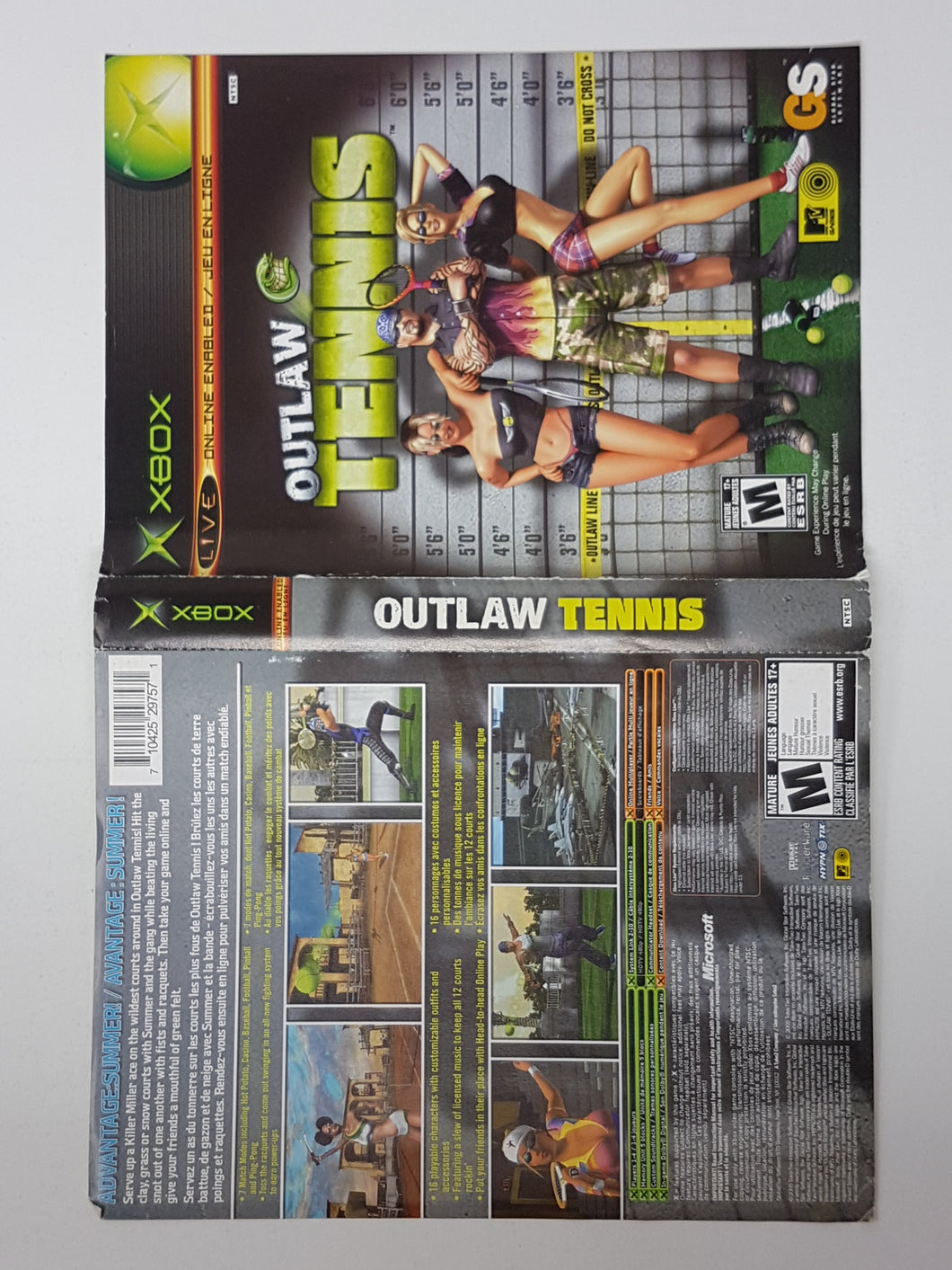 Outlaw Tennis [Couverture] - Microsoft XBOX