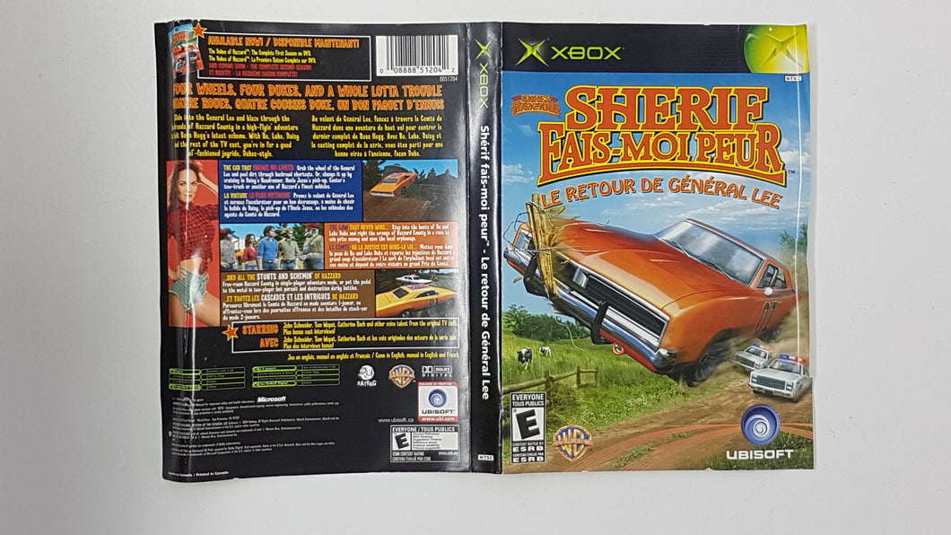 Dukes of Hazzard Sherif Fais Moi Peur Le Retour de General Lee [Cover Art] - Microsoft Xbox