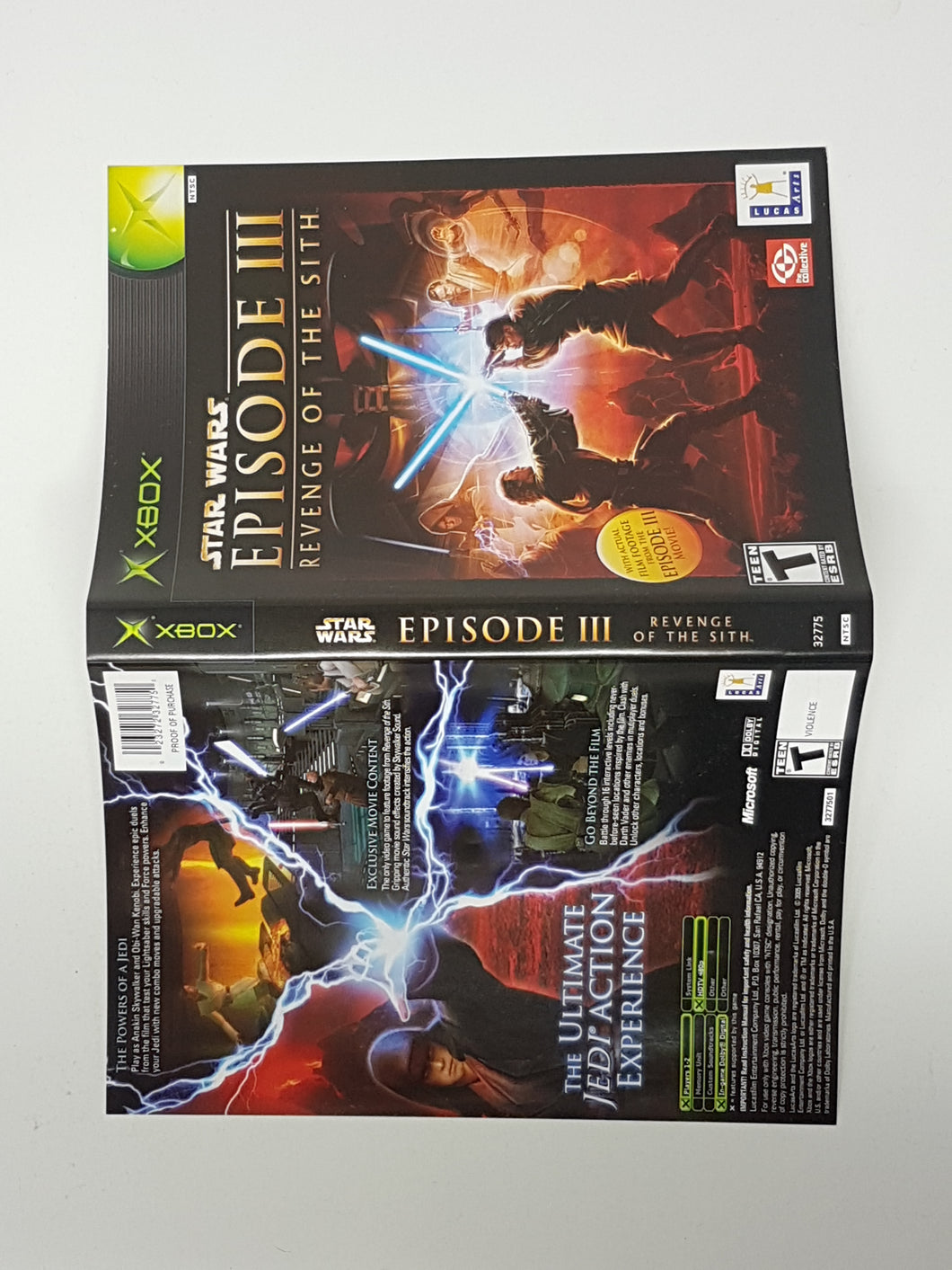 Star Wars Episode III Revenge of the Sith [Cover art] - Microsoft Xbox