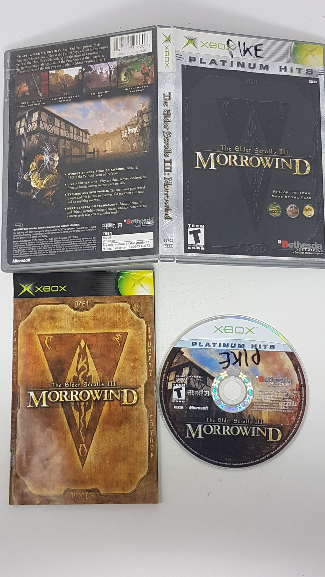 Elder Scrolls III Morrowind [Palmarès Platine] - Microsoft Xbox