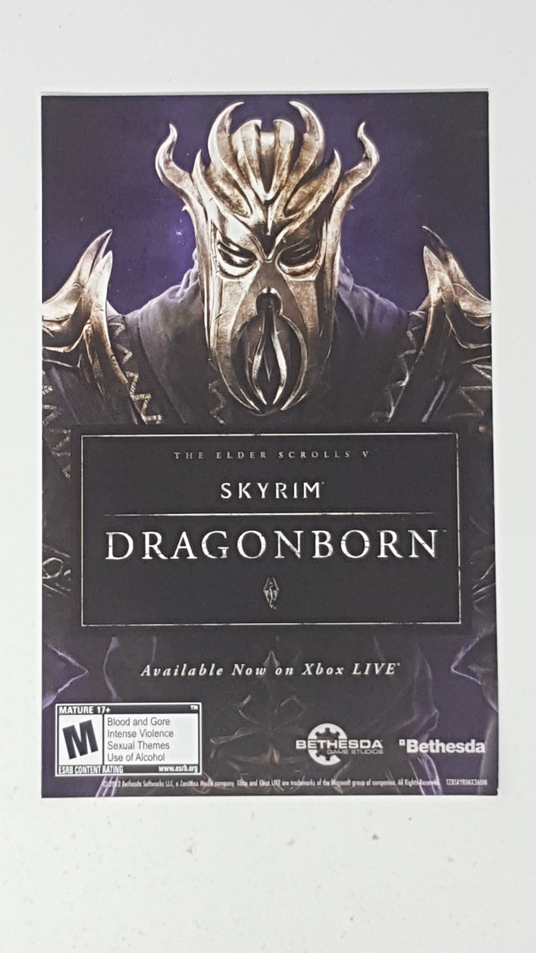 The Elder Scrolls V Skyrim Dragonborn [Insert] - Microsoft Xbox