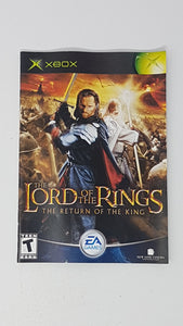Lord of the Rings Return of the King [manual] - Microsoft Xbox