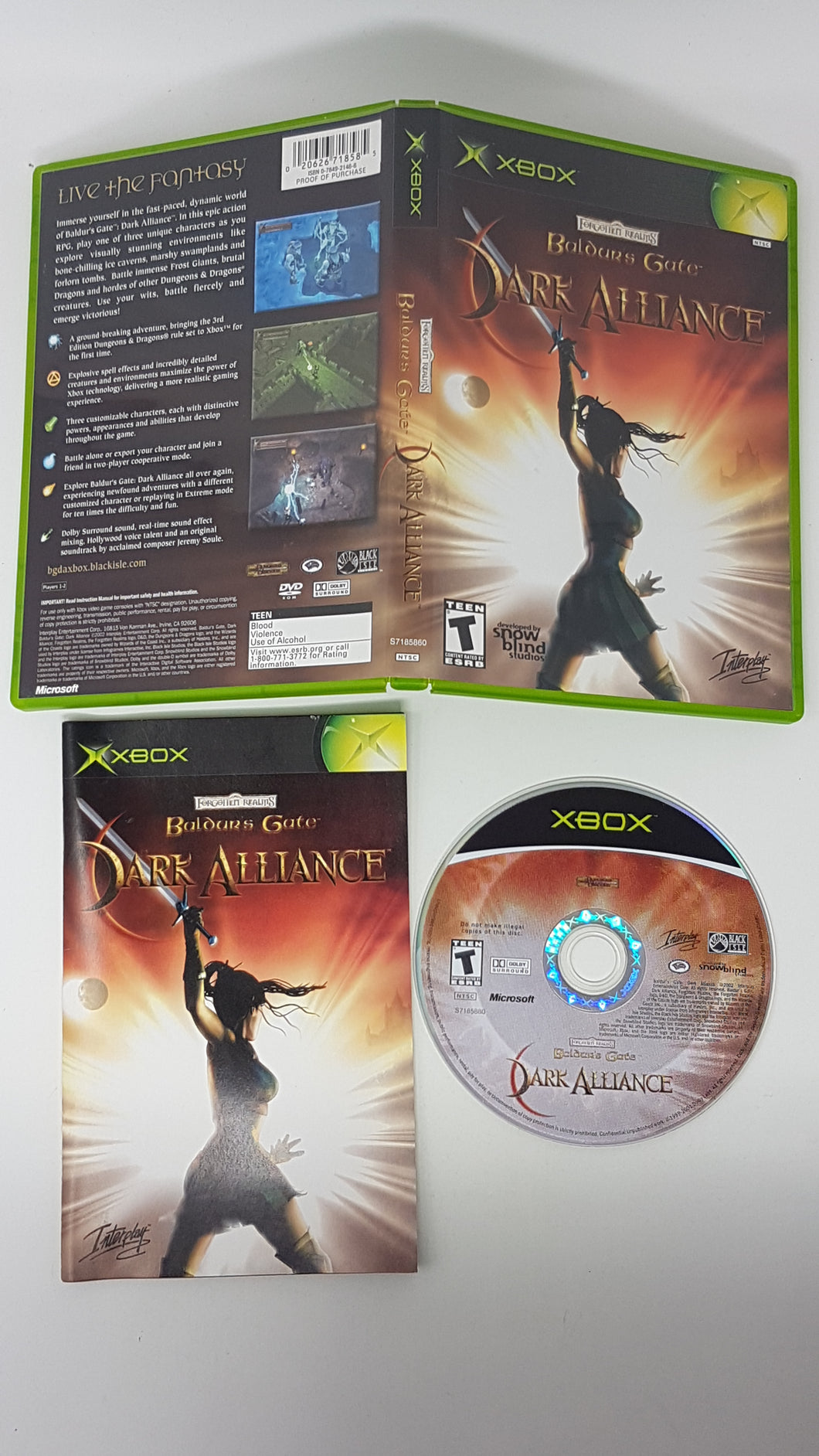 Baldur's Gate Dark Alliance - Microsoft Xbox