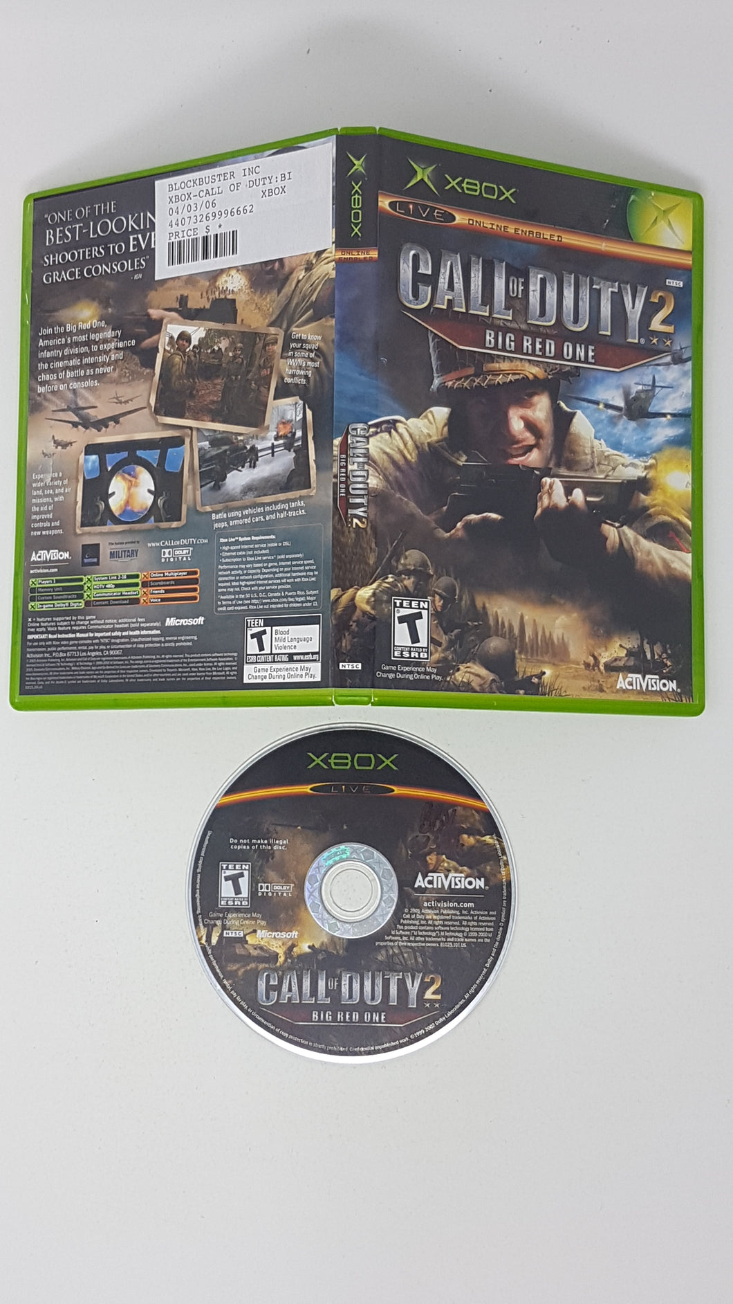 Call of Duty 2 Big Red One - Microsoft Xbox