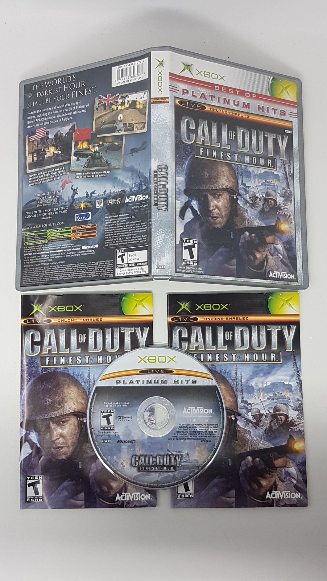 Call of Duty Finest Hour [Platinum Hits] - Microsoft Xbox