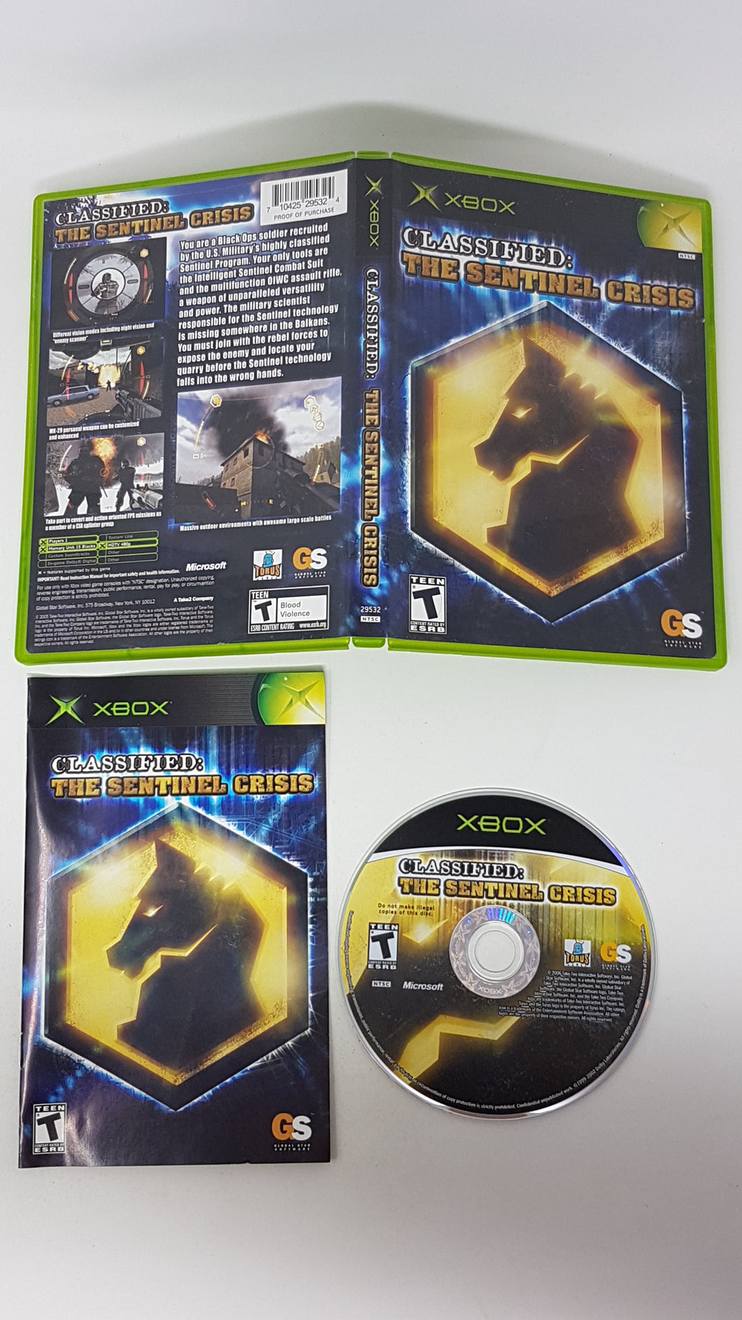 Classified The Sentinel Crisis - Microsoft Xbox