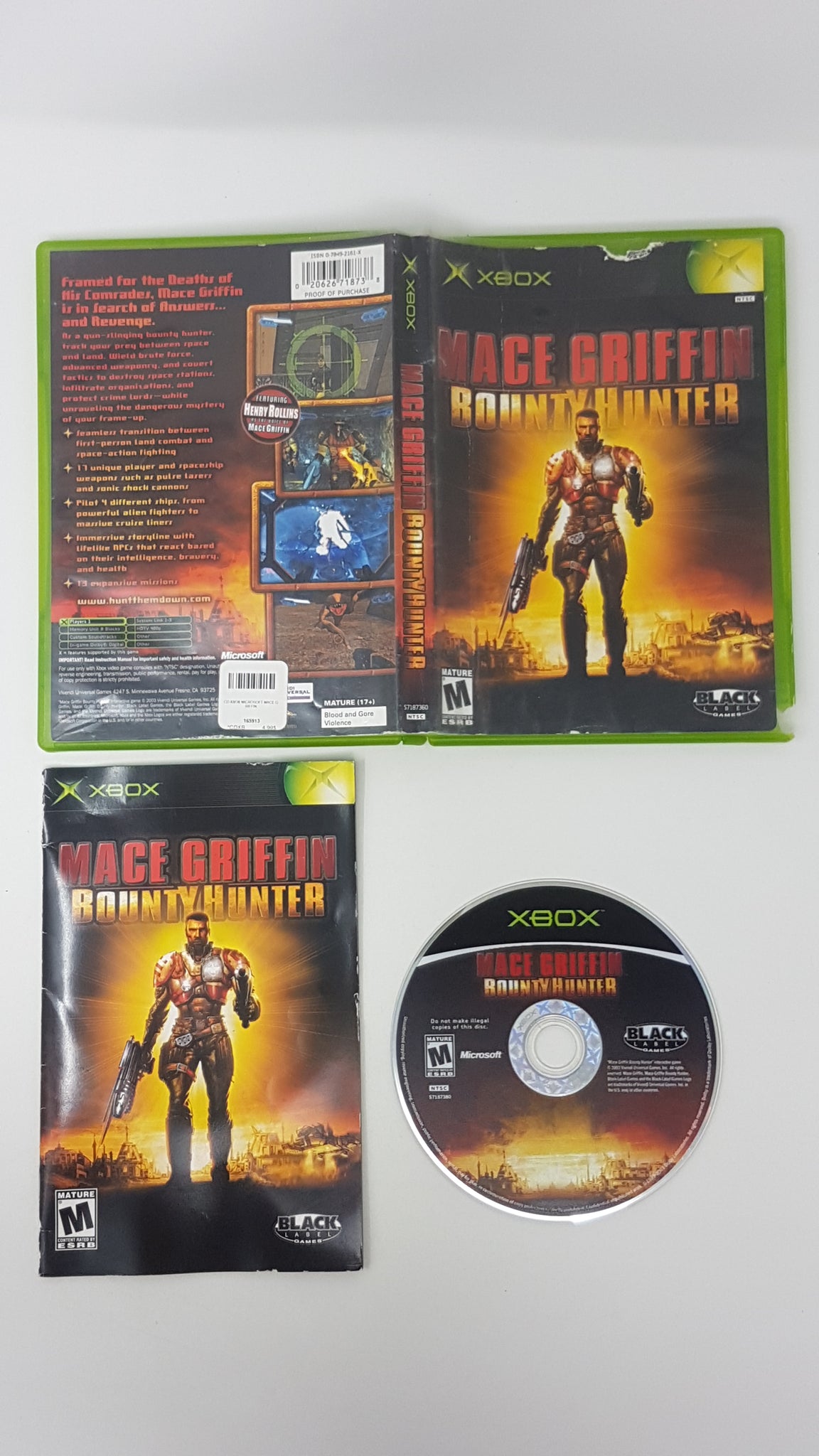 Mace Griffin Bounty Hunter Microsoft Xbox Respawnandreplay