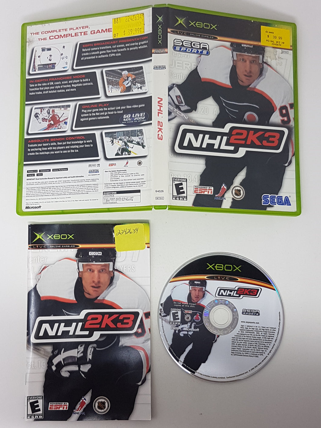 NHL 2K3 - Microsoft Xbox