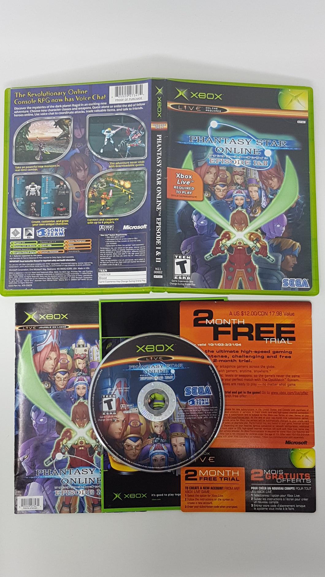 Phantasy Star Online - Microsoft Xbox