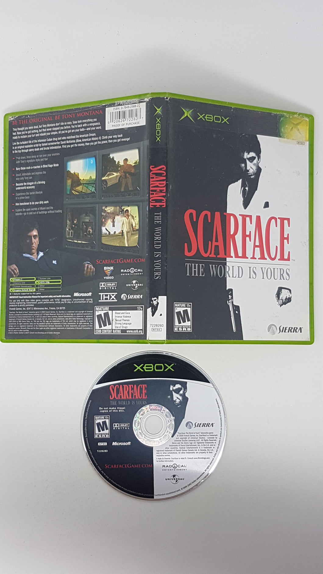 Scarface the World is Yours - Microsoft Xbox