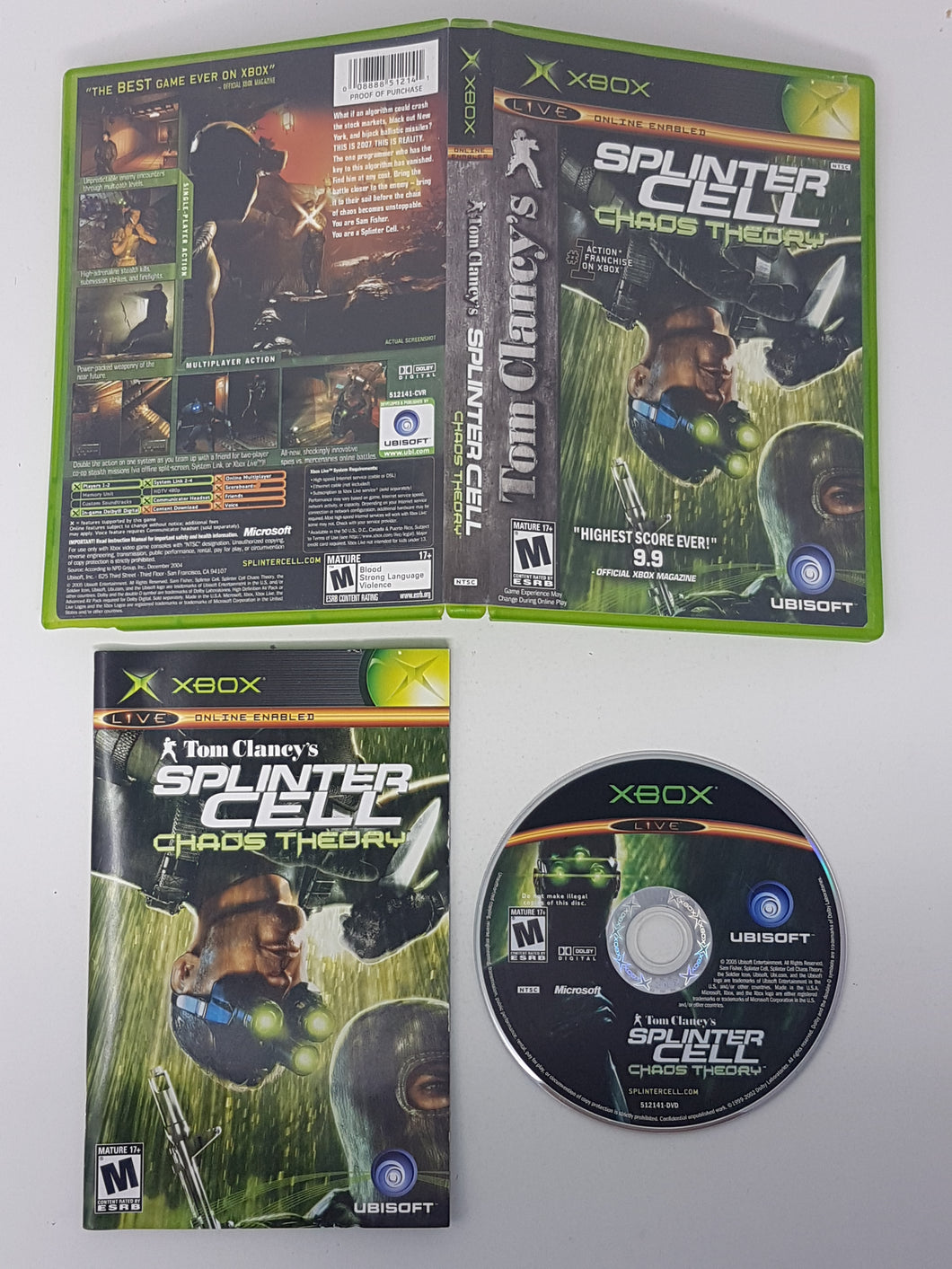 Splinter Cell Chaos Theory - Microsoft Xbox