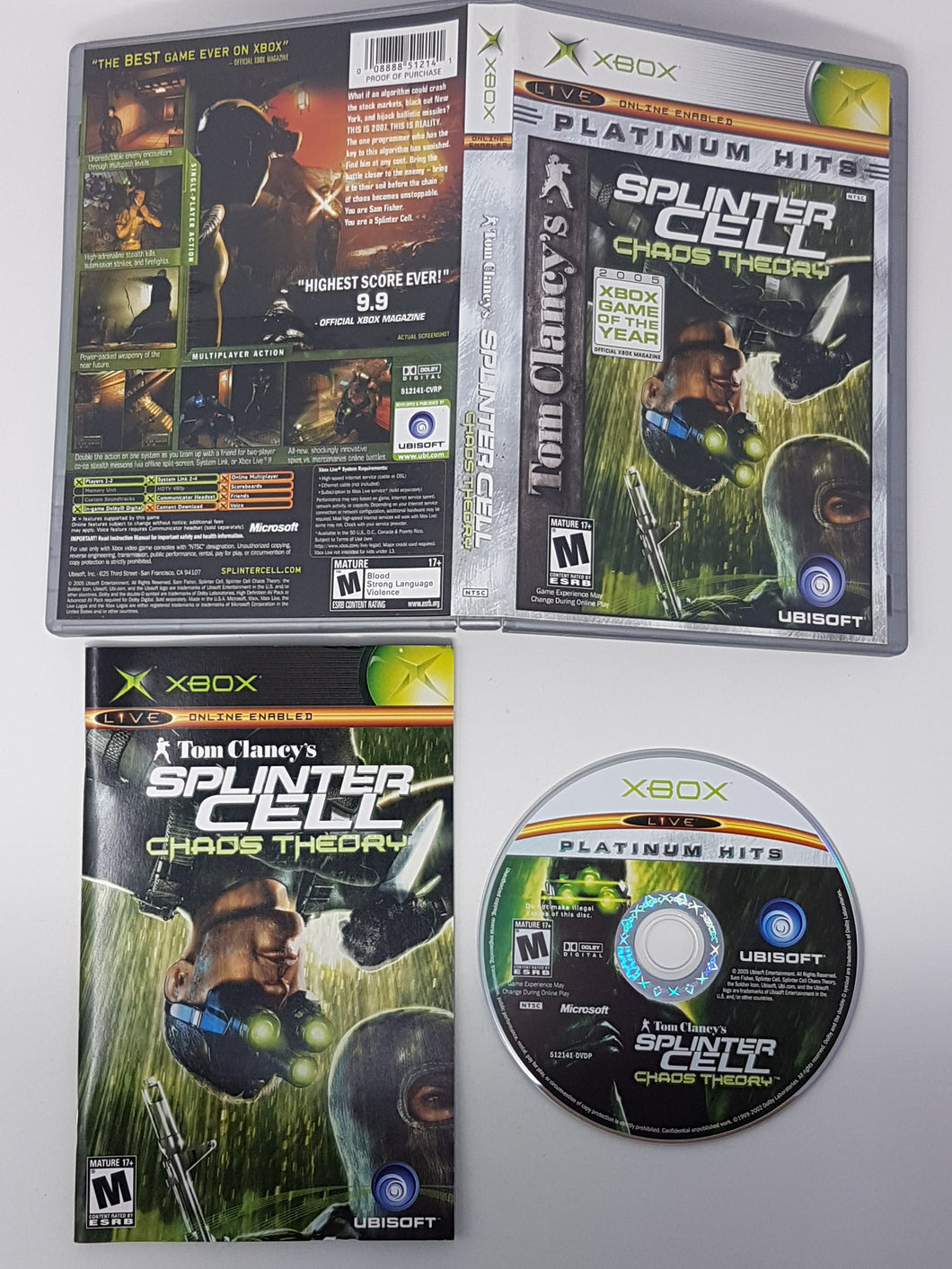 Splinter Cell Chaos Theory [Platinum Hits] - Microsoft Xbox