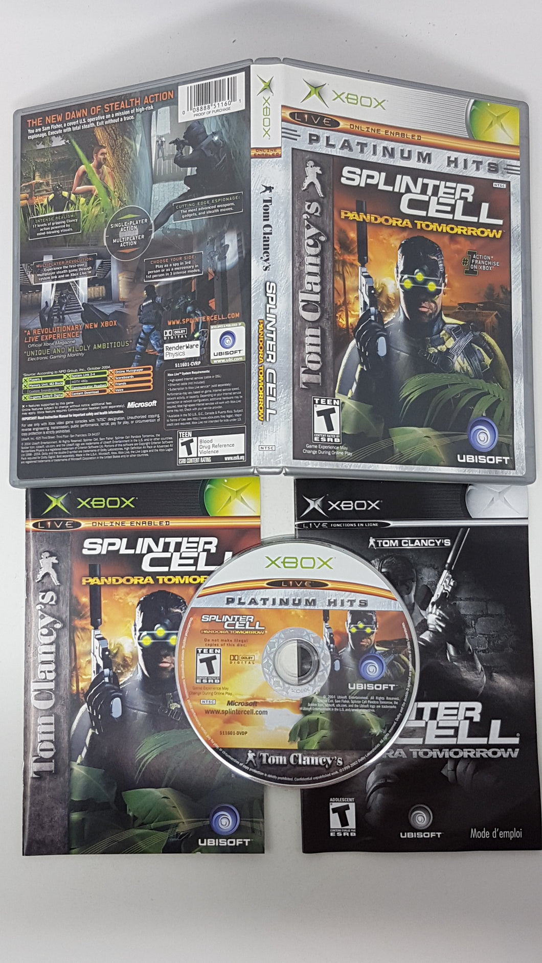 Splinter Cell Pandora Tomorrow [Platinum Hits] - Microsoft Xbox