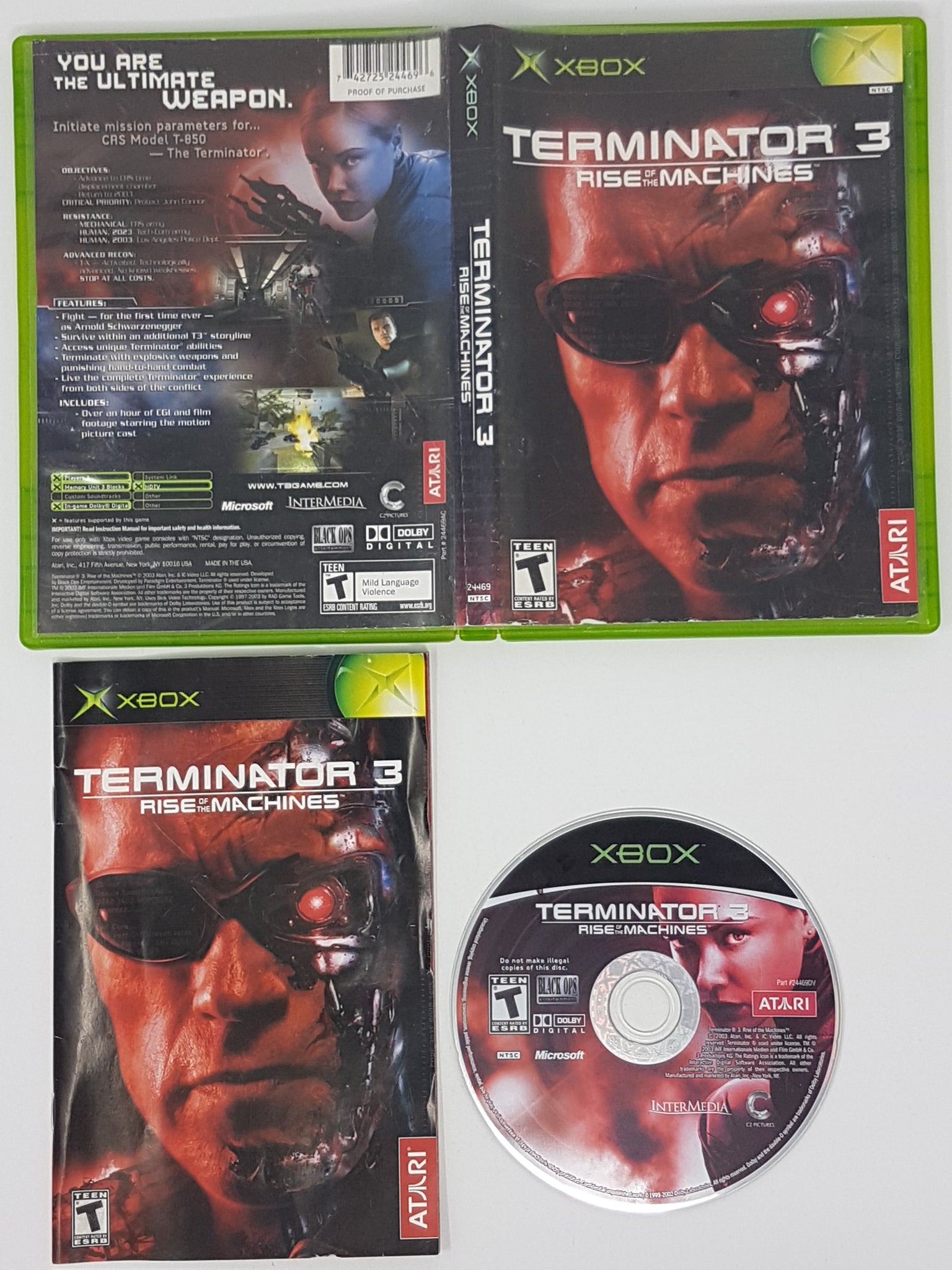 Terminator 3 Rise of the Machines - Microsoft Xbox – Respawnandreplay