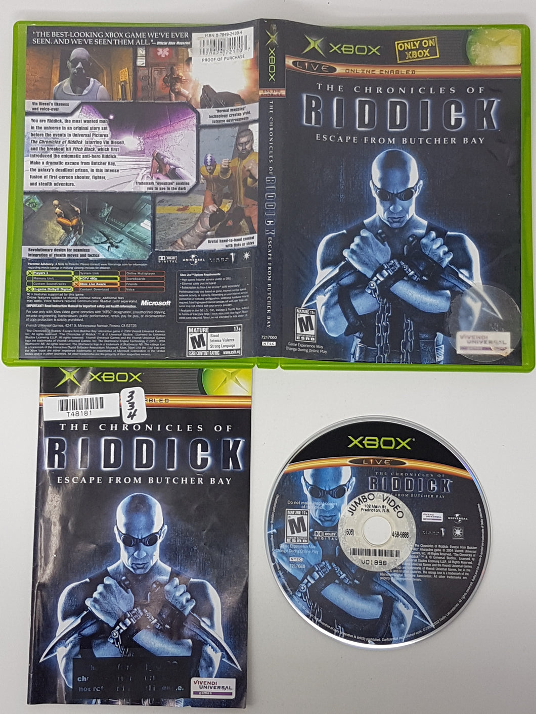 Chronicles of Riddick - Microsoft Xbox