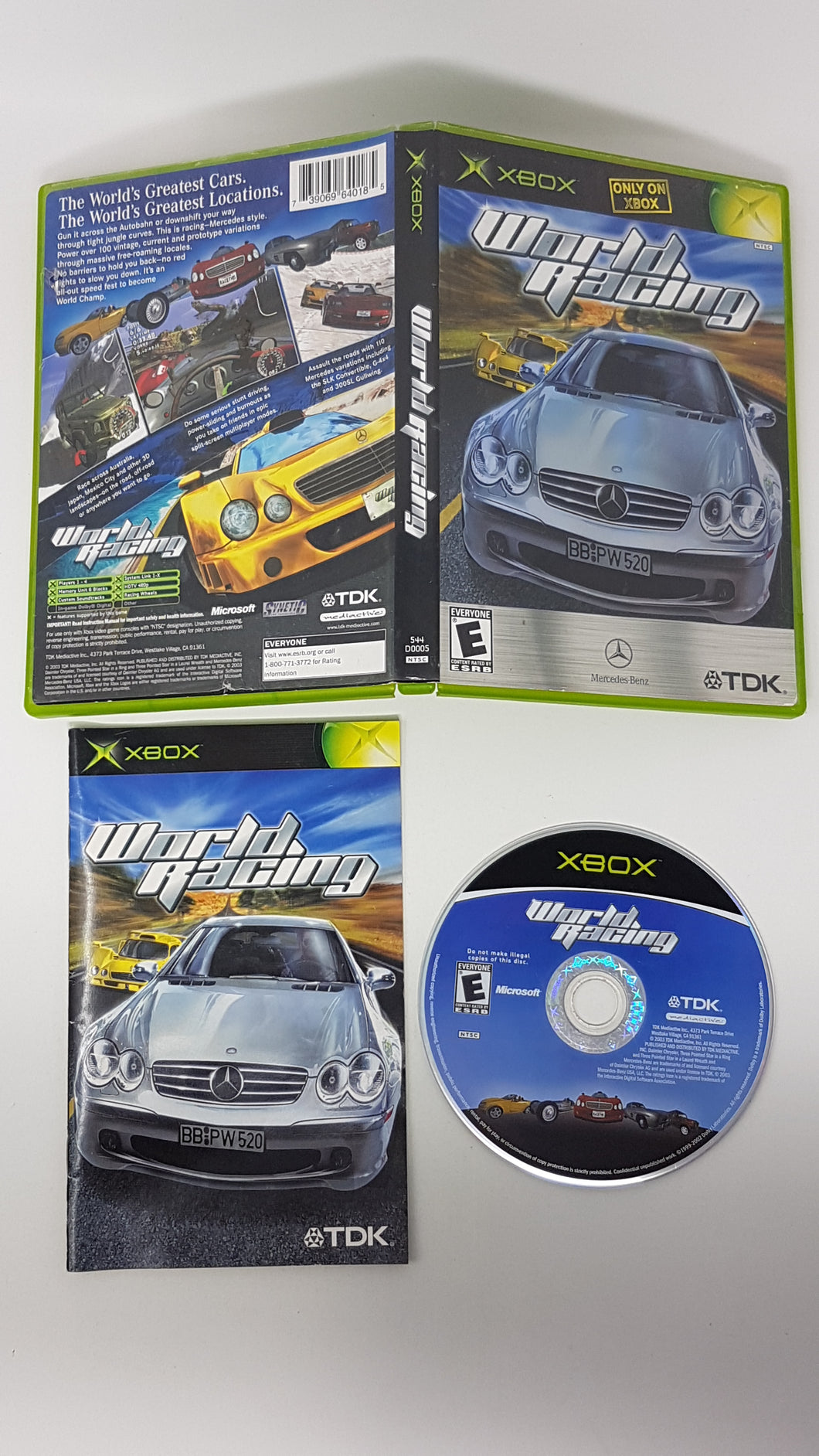 Jeu Vidéo WORLD RACING Pour Microsoft Xbox - Version PAL, Bon état, Testé Et Ressurfacé Si Besoin