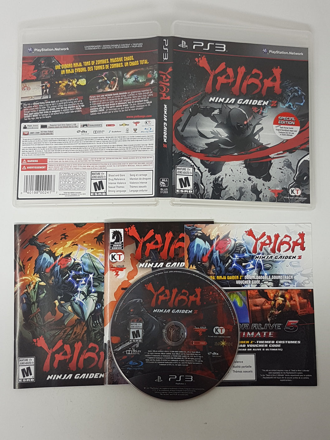 Yaiba - Ninja Gaiden Z - Sony Playstation 3 | PS3