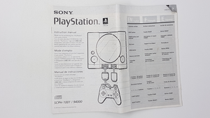 Instruction Booklet Manual SCPH-1001 - Sony Playstation 1 | PS1