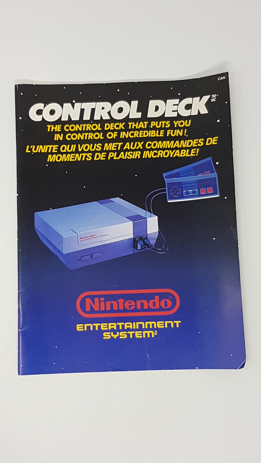 Nintendo Nes Control Deck Instruction Manual CAN