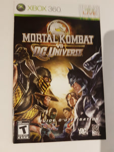 Mortal Kombat vs. DC Universe [manual] - Microsoft Xbox 360